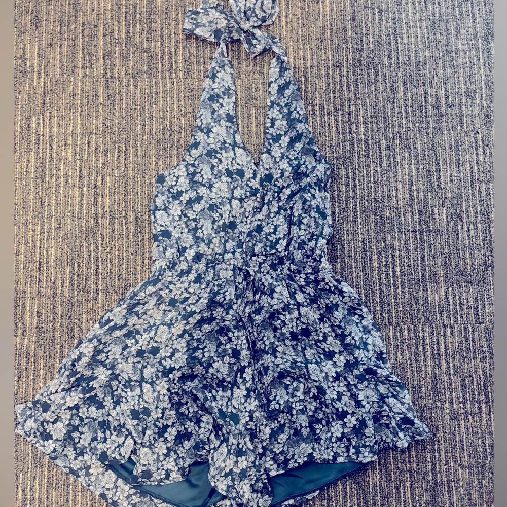 Francesca’s Blue Floral Romper